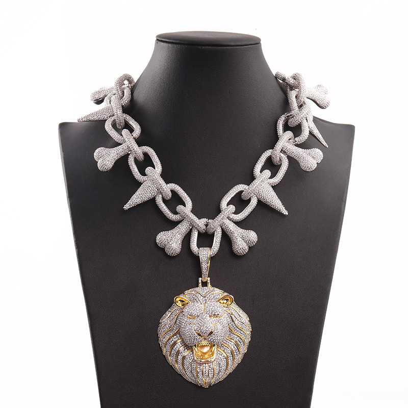 Wholesale Luxury Designer Necklace Iced Out Pendant Mens Iced Out Hip