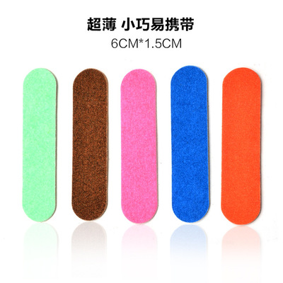 指甲搓迷妳小搓條磨砂雙面可搓6cm砂條打磨 顏色隨機發貨工廠直銷