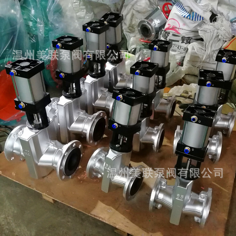 GJ641X气动管夹阀 气动衬胶管夹阀 铝合金管夹阀 胶管阀