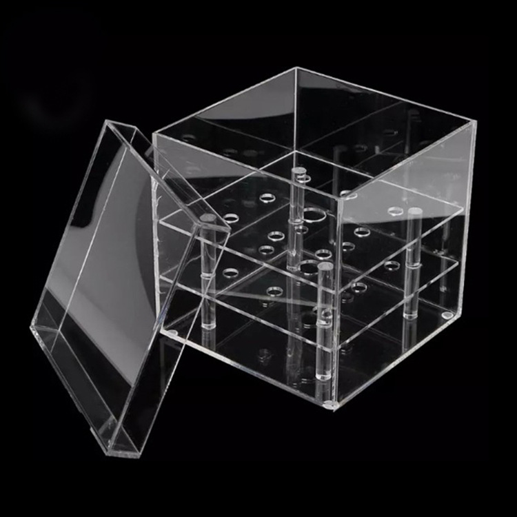 透明亚克力鲜花盒可拆卸盖子双层
