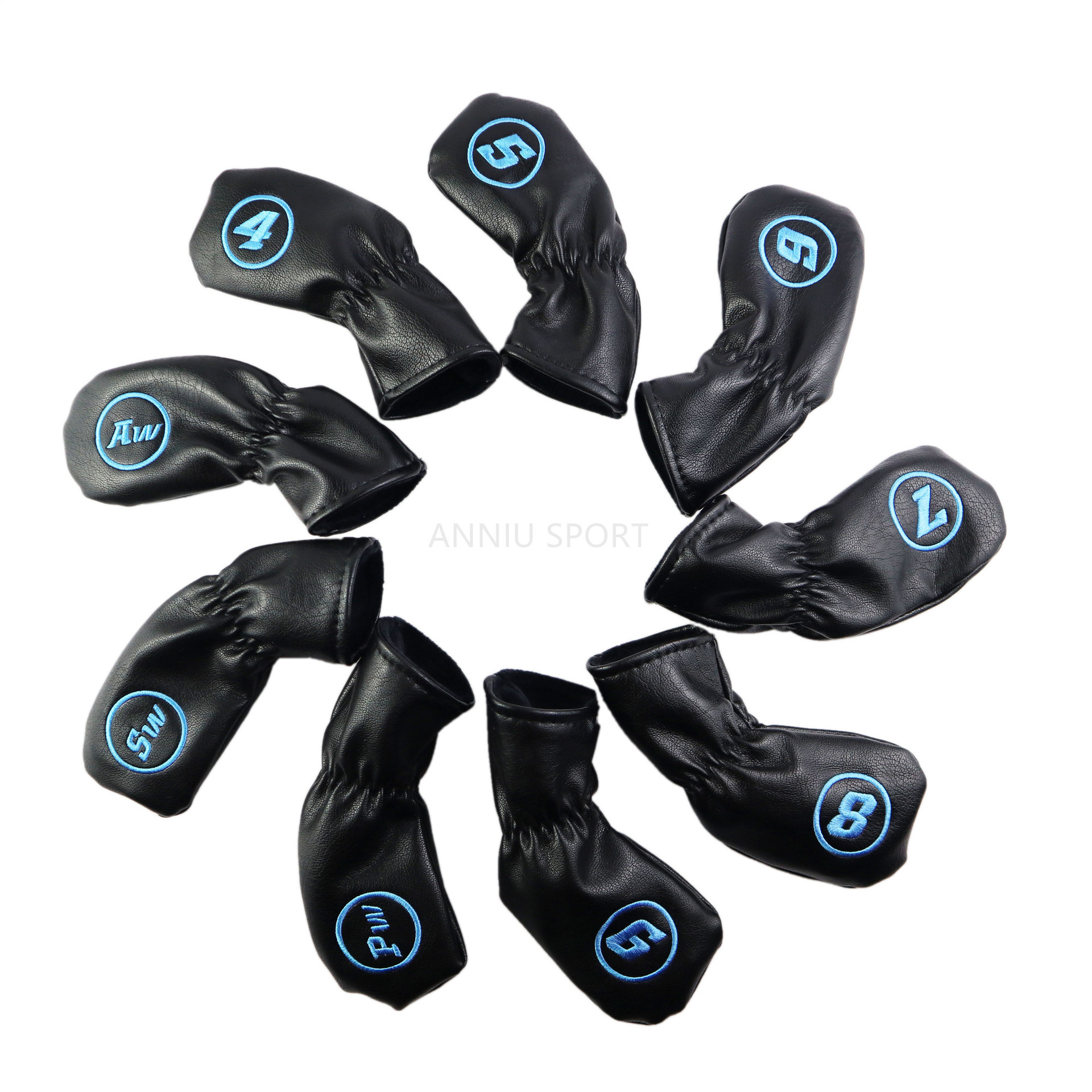 厂家直销 跨境电商 高尔夫球杆套杆头保护铁杆套 哈士奇可爱Puppy|ru