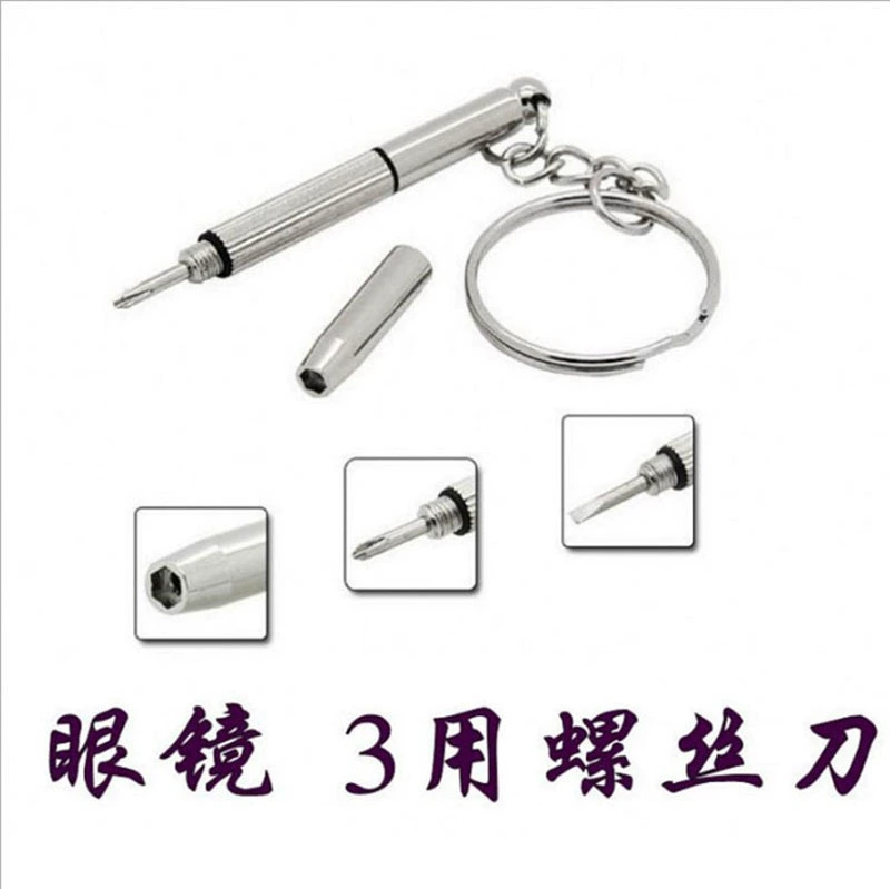 Glasses, universal screwdriver