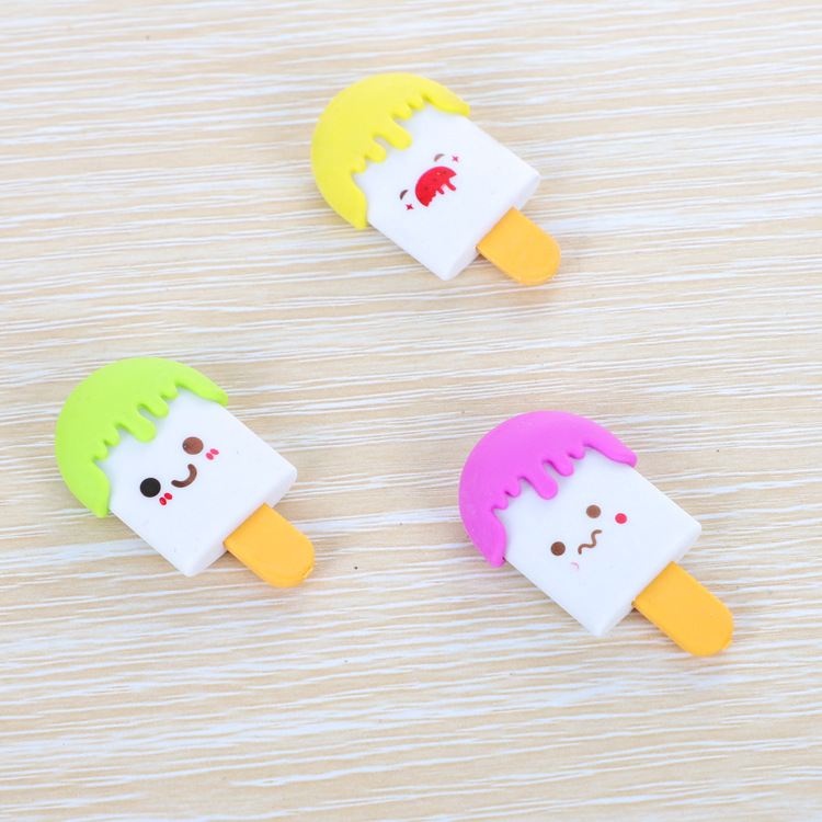 Borrador de paleta lindo regalo para niños papelería dibujos animados sonriente desmontable juguete borrador premio de jardín de infantes