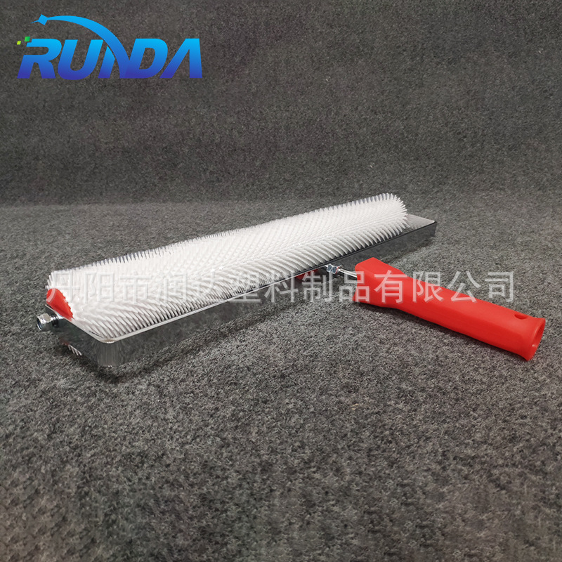 地坪工具消泡滚筒刷自流平施工滚筒刷针刺塑柄滚筒20寸刺高11MM