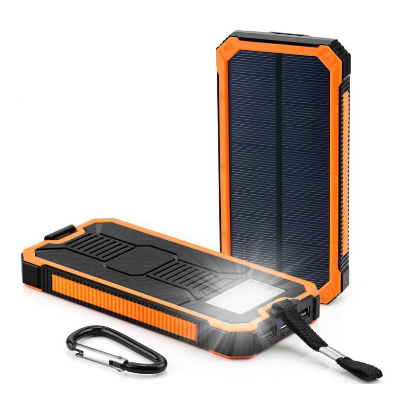 新款大路虎三代太阳能移动电源套料大容量led灯手机太阳能充电宝