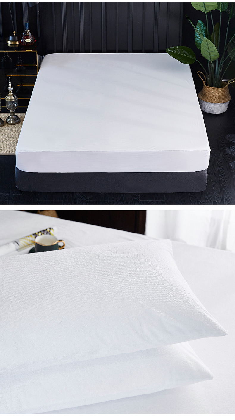 CL012 polyester cotton terry cloth waterproof bed sheet Huazhi Edition Details_15.jpg