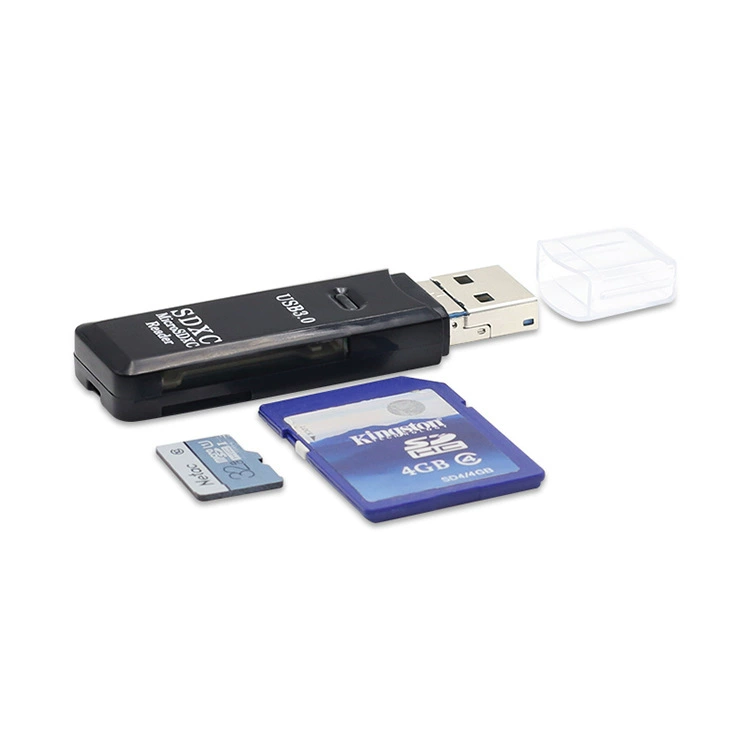 Кардридер USB3.0, SD/TF комбинированный кардридер 2‑в‑1 для компьютера и телефона, Micro 2‑в‑1