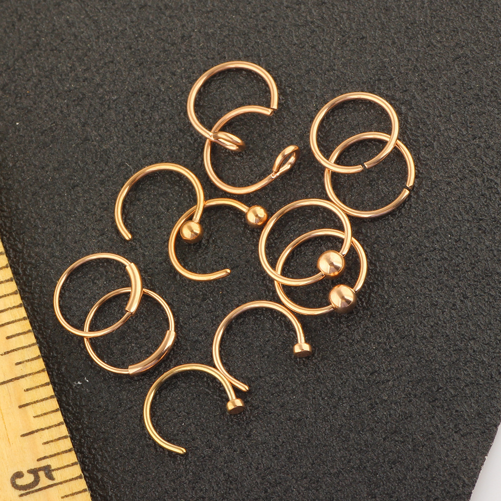 Labret piercing jewelry detail image