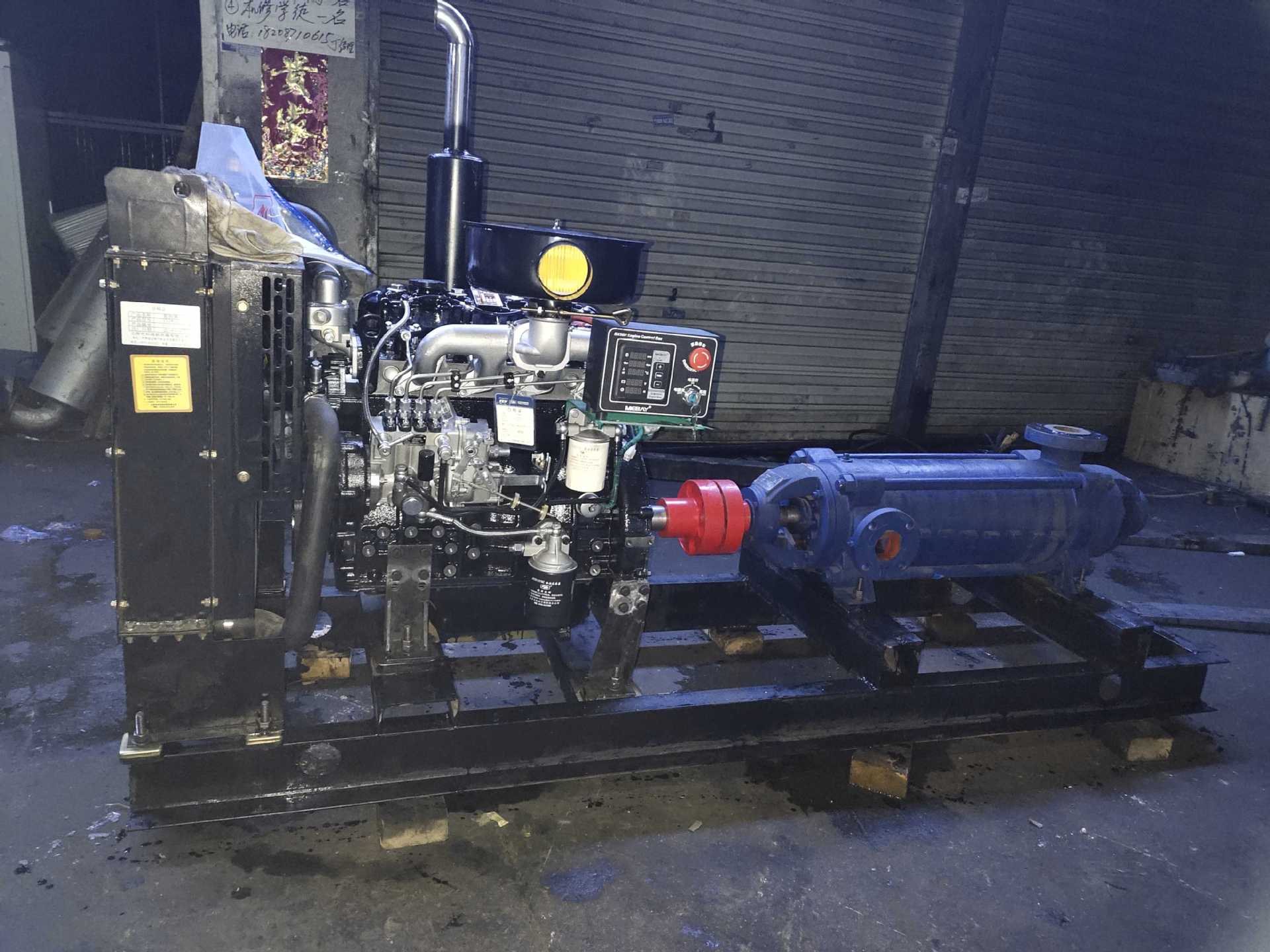 云南昆明云内YN27配龙岩市九龙水泵厂D25-30x9(高扬程270米)水泵