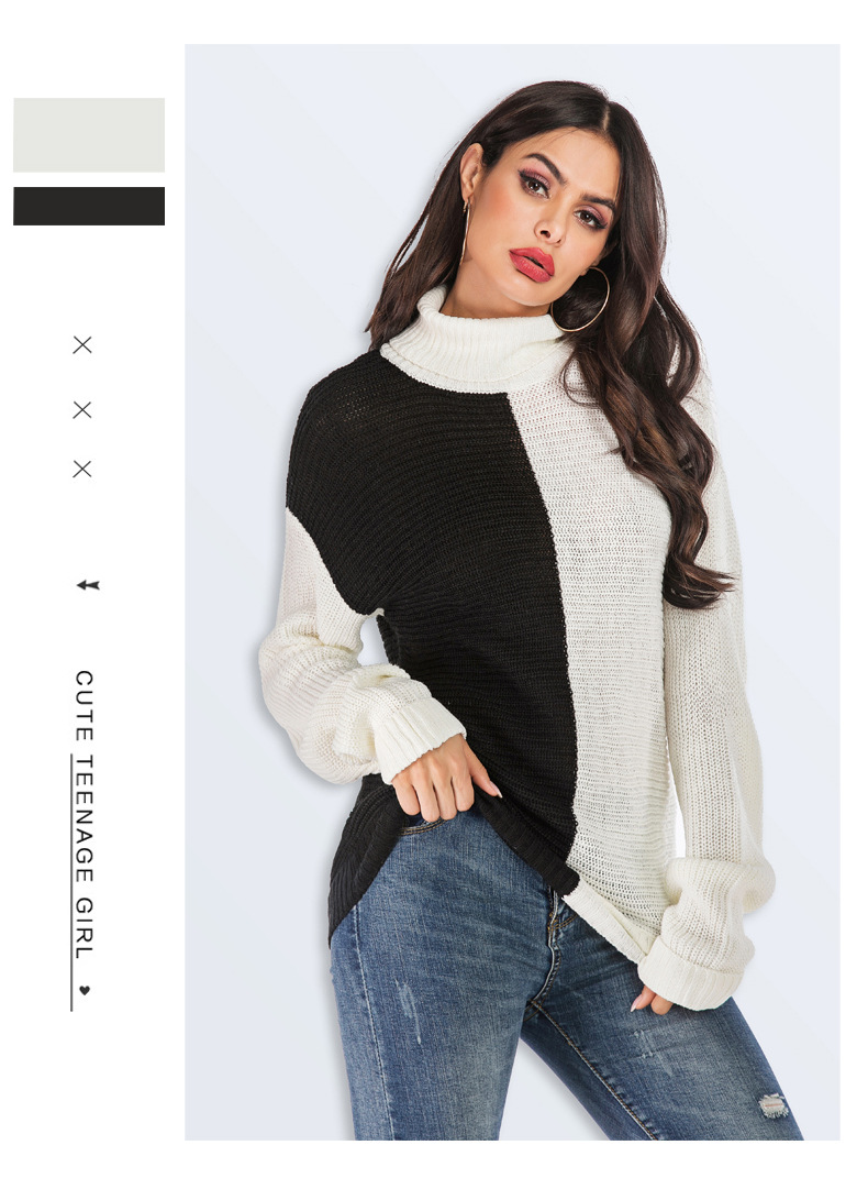 turtleneck loose long-sleeved sweater  NSYH22113