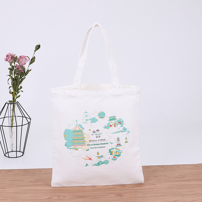 厂家单肩帆布袋定制 时尚精美手提袋 彩色印花礼品购物袋