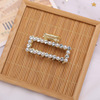 Fresh jewelry from pearl, metal Japanese cute crab pin, hairgrip, Chinese hairpin, simple and elegant design