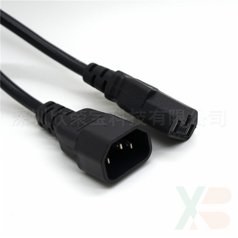 AC电源线铜包铝1.8米公母彩显电源线线材电源实物拍摄外径印0.75