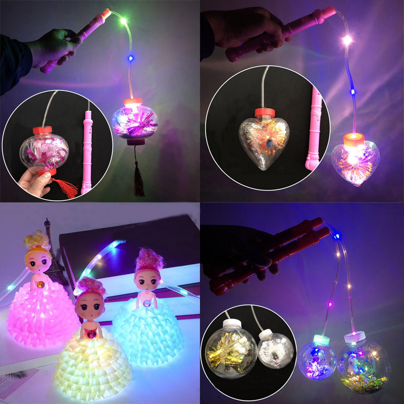 儿童led灯发光灯笼网红气球地摊热销爆款夜市发光玩具手提波波球|ru