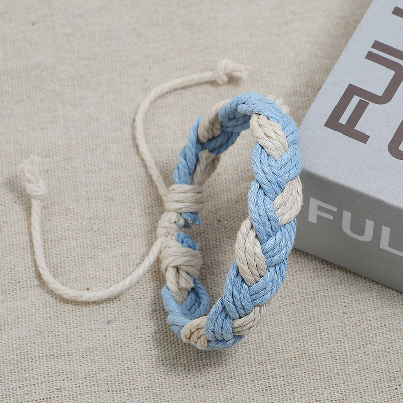 New colorful hemp rope couple bracelet ethnic style hand-woven bracelet simple jewelry