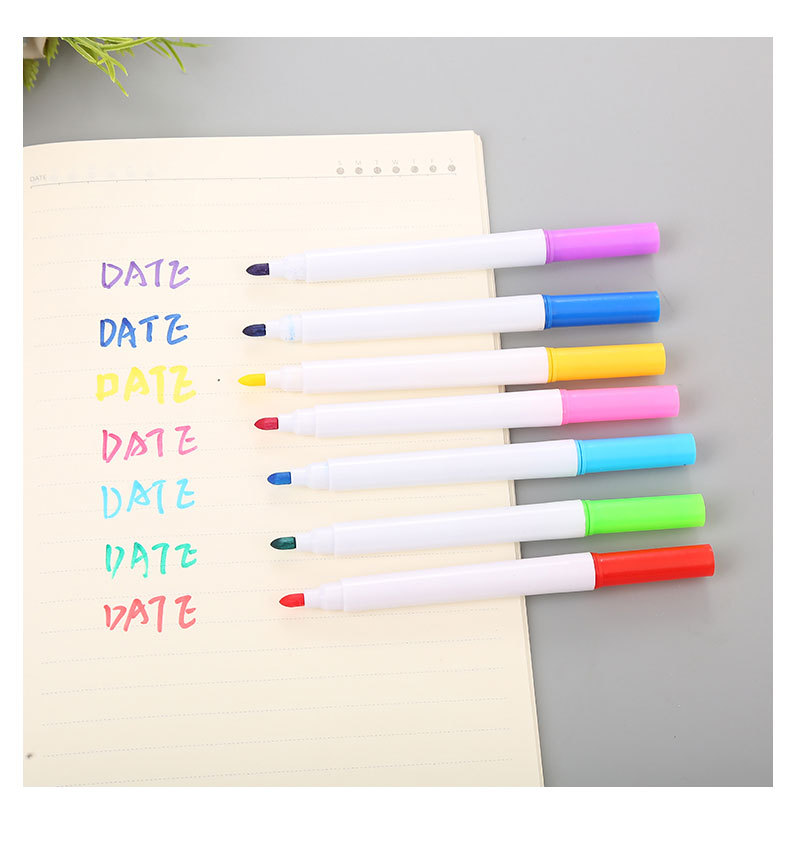 Water-based Erasable Student Environmentally Friendly Refillable Plastic Marker Pen display picture 2