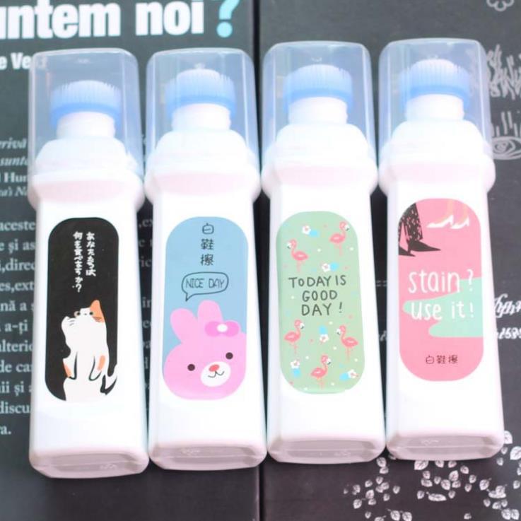 小白鞋神器清潔劑清洗壹擦白鞋鞋油去汙去黃增白運動鞋海綿擦鞋刷