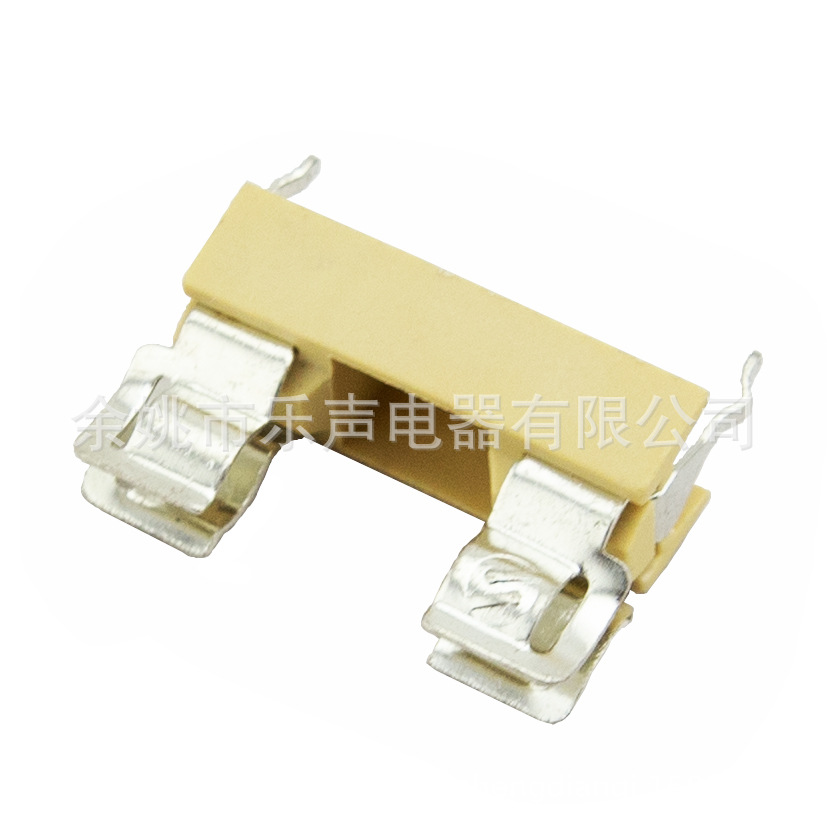 PTF15保险丝座熔断器座 定位脚 5*20 印刷版式 10A 250V 弯脚 UL