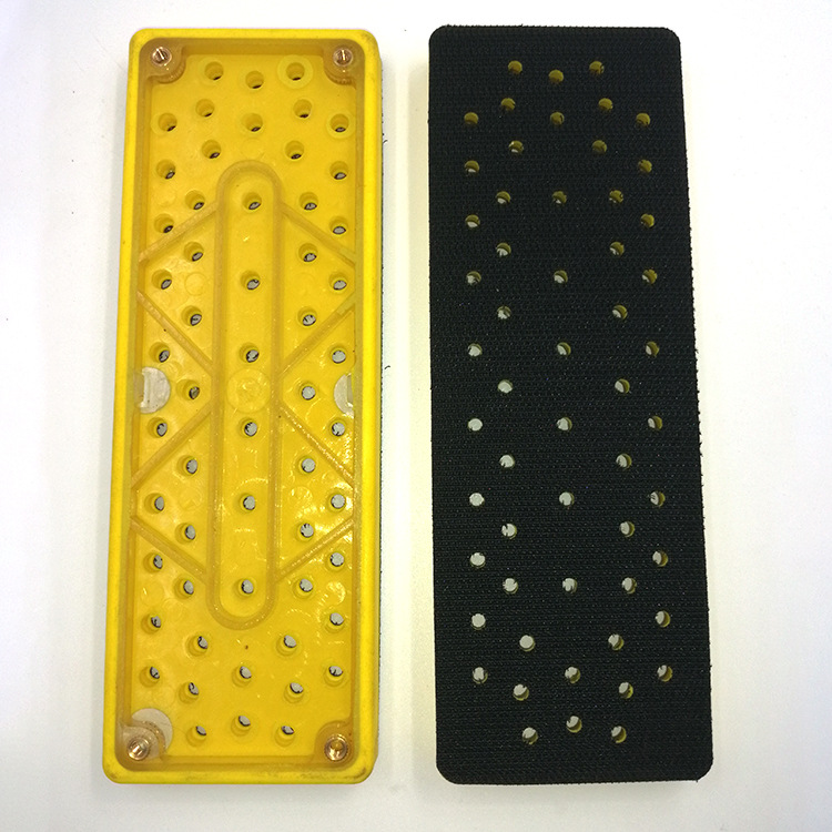 东莞厂家 直供 气动抛光盘 打磨机研磨底盘长方形 70*198方形拉绒