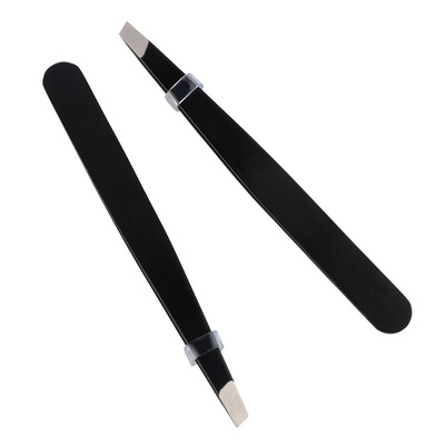 Manufactor customized Beauty tool Eyebrow clip 96 black Tweezer Tweezers Hair clip 430 Stainless steel Tweezer