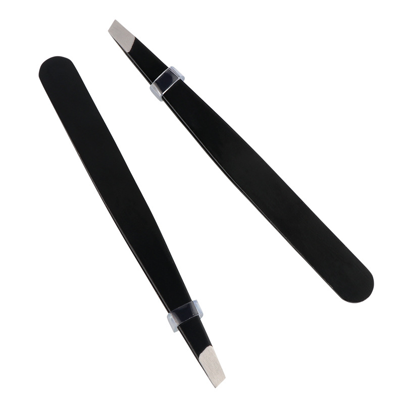 Manufactor customized Beauty tool Eyebrow clip 96 black Tweezer Tweezers Hair clip 430 Stainless steel Tweezer