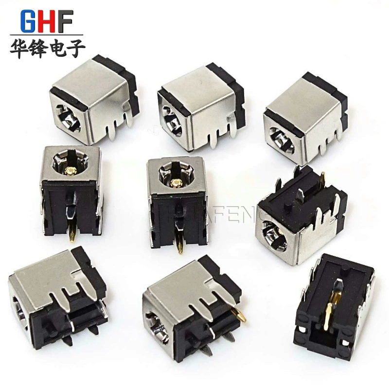 DC power socket DC097 3.5×1.3mm vertical plug-in power socket 3-pin vertical high quality