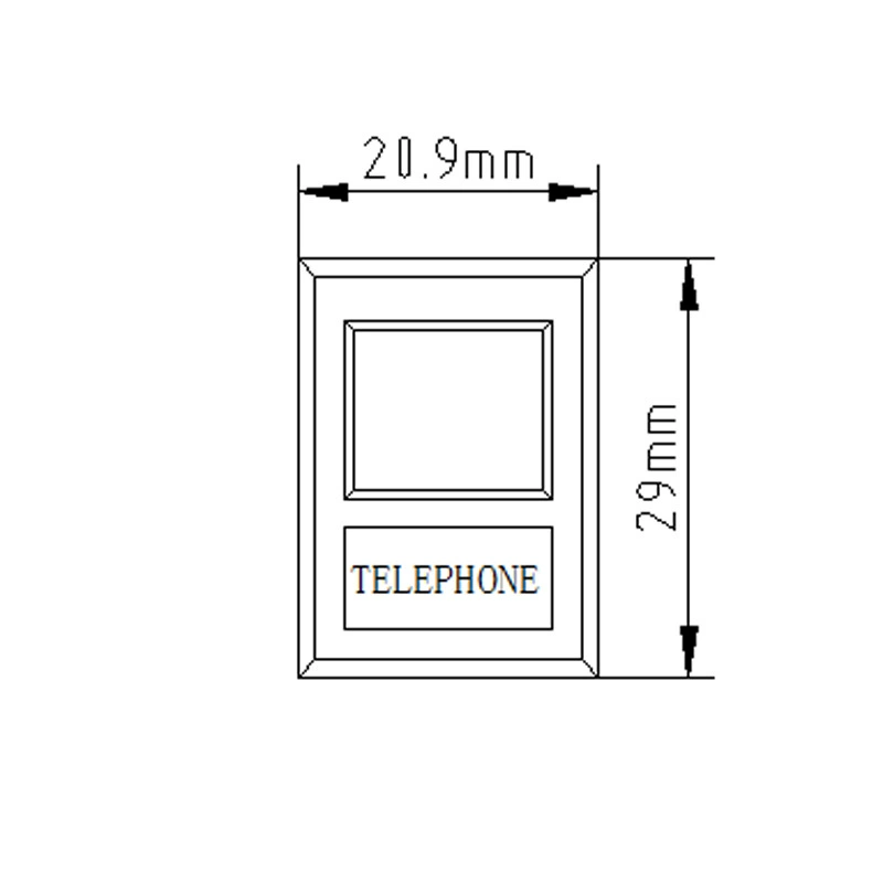 Shengtuo Table inserted frame Telephone phone direct voice module bracket black and white plug -in module