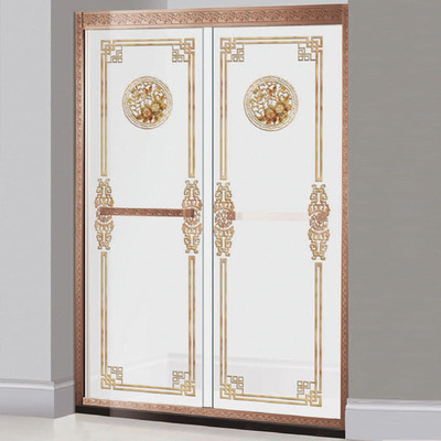 厂家直销酒店工程淋浴房隔断批发一字卫生间钢化玻璃移定制|ms