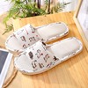 Summer non-slip slippers indoor for beloved suitable for men and women, cotton and linen