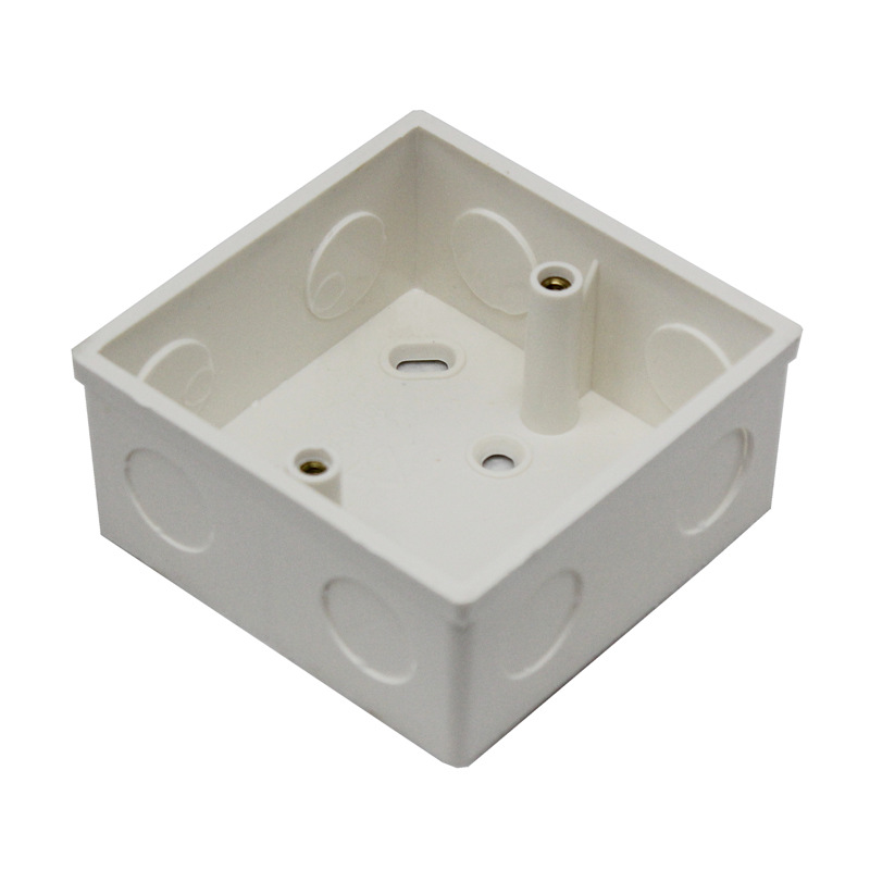 供应加厚型86型面板底盒 暗盒 信息盒 墙壁电源开关插座明装底盒