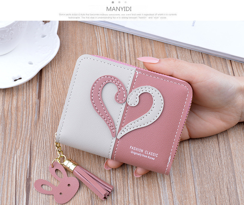 Women's Heart Shape Pu Leather Zipper Coin Purses display picture 3