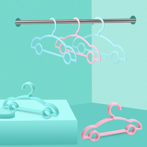 Plastic children's hangers wholesale small cute infant baby newborn hangers rotating head anti-wind