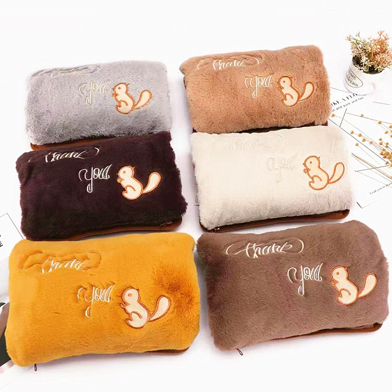 热水袋充电式防爆暖水袋煖宝宝暖手暖宫女敷肚子毛绒拆洗定制logo|ru