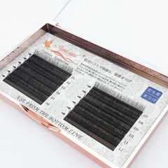 俏紫瞳5D花神不帶背膠技術不好散根 嫁接睫毛0.07技術開花培訓用