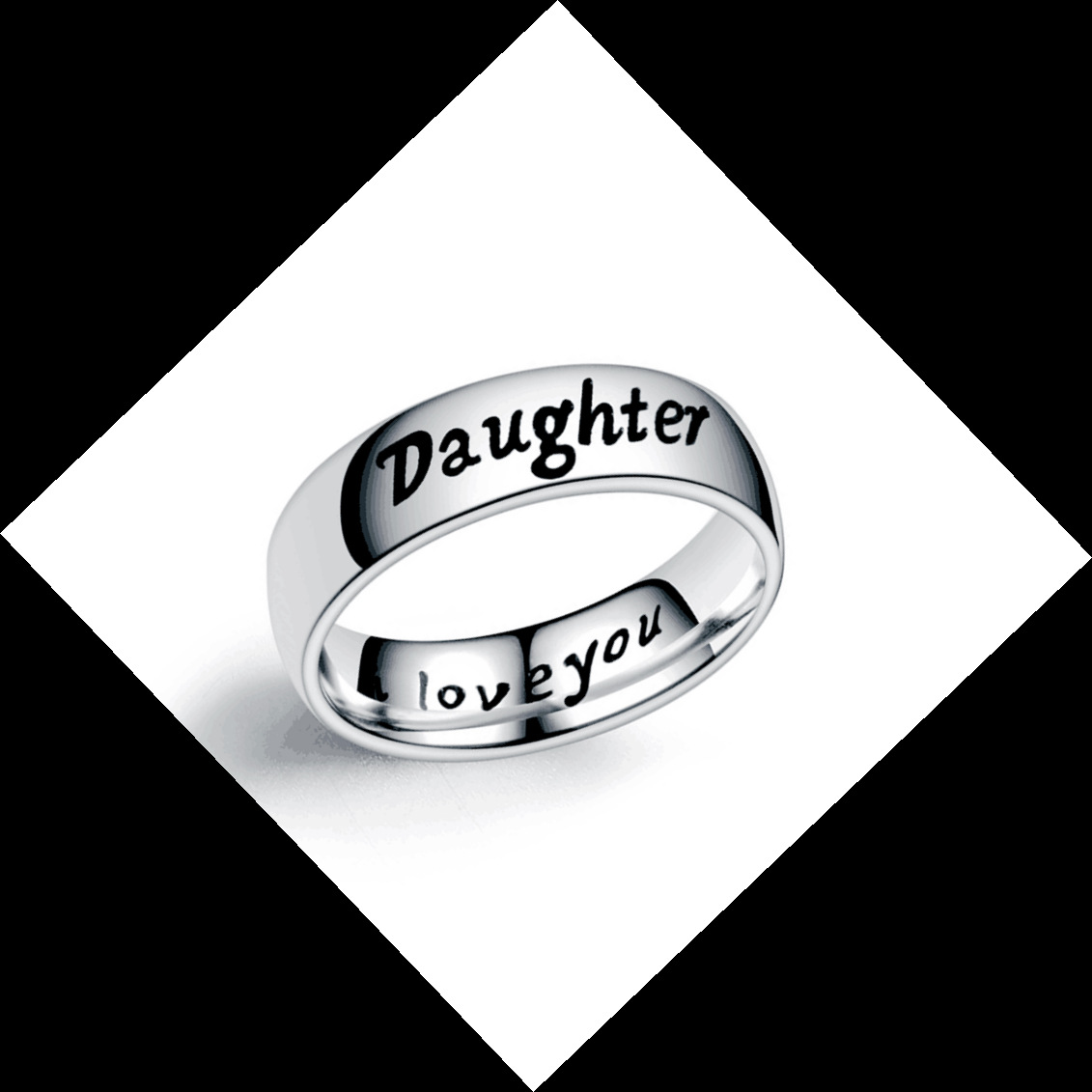 Venta Al Por Mayor, Letras De Miembros De La Familia, Anillo De Acero Inoxidable Nihaojewelry display picture 10