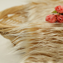 现货供应仿滩羊毛 双色长毛绒面料 玩具 沙发抱枕 工艺品绒布