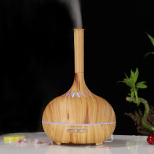创意长嘴木纹香薰加湿器 镂空透光加湿器 七彩香薰灯超声波雾化器