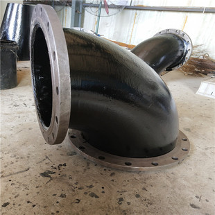 Factory direct sales epoxy asphalt paint anti-corrosion double flange elbow DN300 drainage special steel double flange elbow