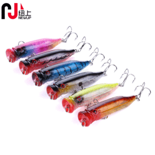 Big Popper Lures Hard Plastic Minnow Baits Fresh Water Bass Swimbait Tackle Gear