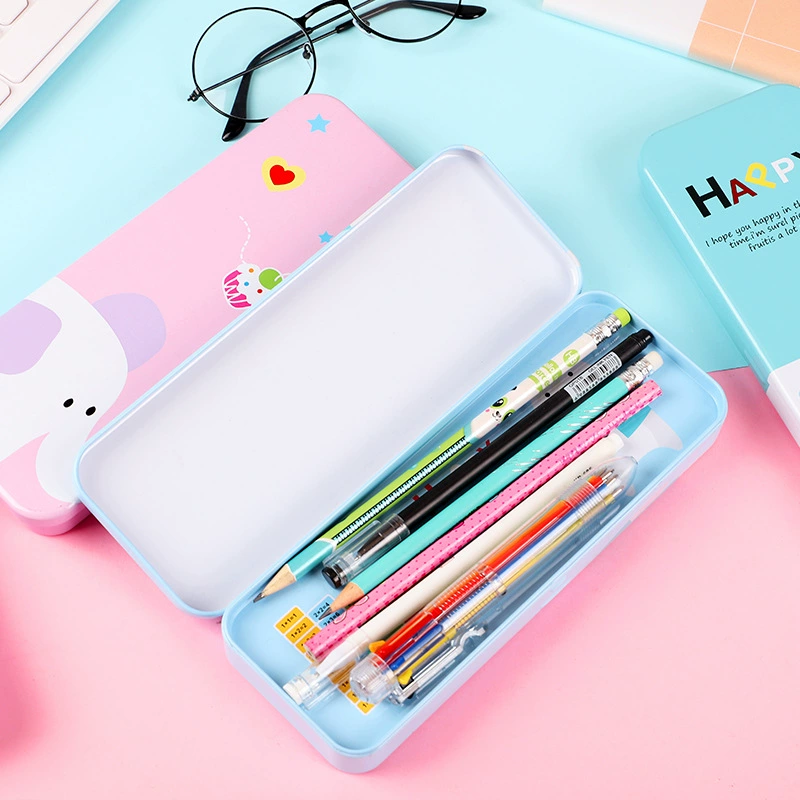 Pencil case for pencils, universal tin box, stationery