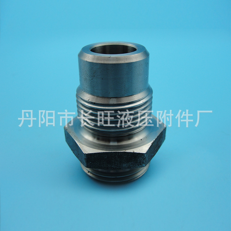 供应不锈钢液压管接头防漏密封油管过渡对丝接头焊接式直通管接头
