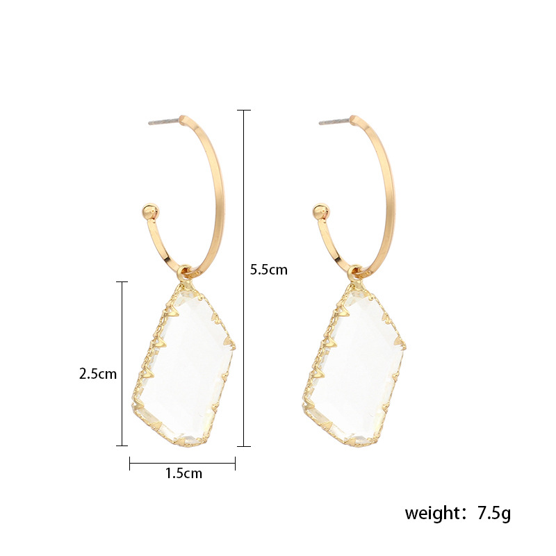 Alloy Ear Needle Material 1 Pair Sweet Solid Color Inlay Alloy Zircon Drop Earrings