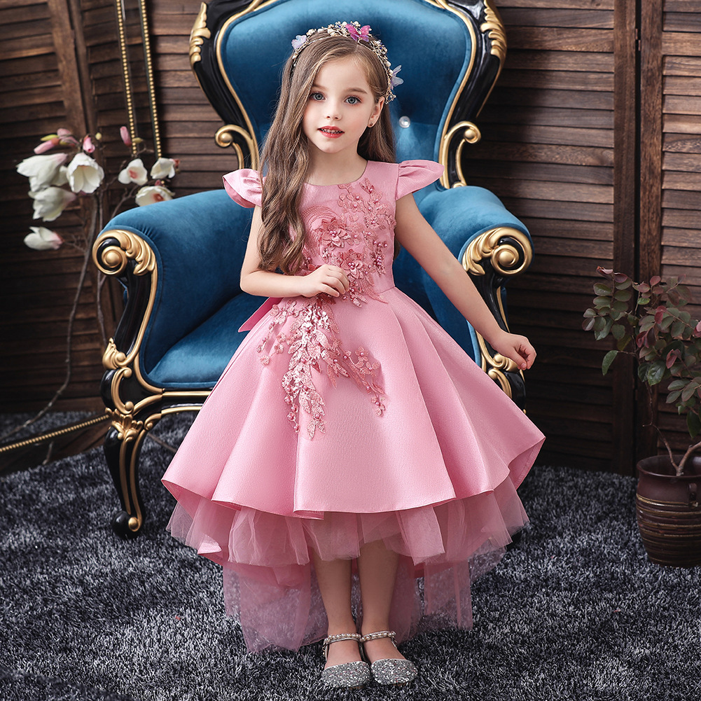 Amazon Source of goods children Tailing Dress skirt girl Dovetail Gauze skirt CUHK Princess Dress kids dress