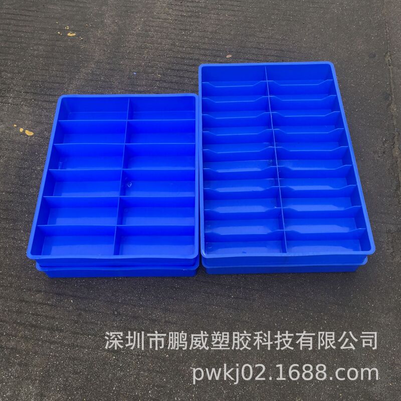 Eyewear Factory Universal 20-Compartment Glasses Tray, Thickened Glasses Tray, Blue Plastic Glasses Turnover Box, Glasses Case