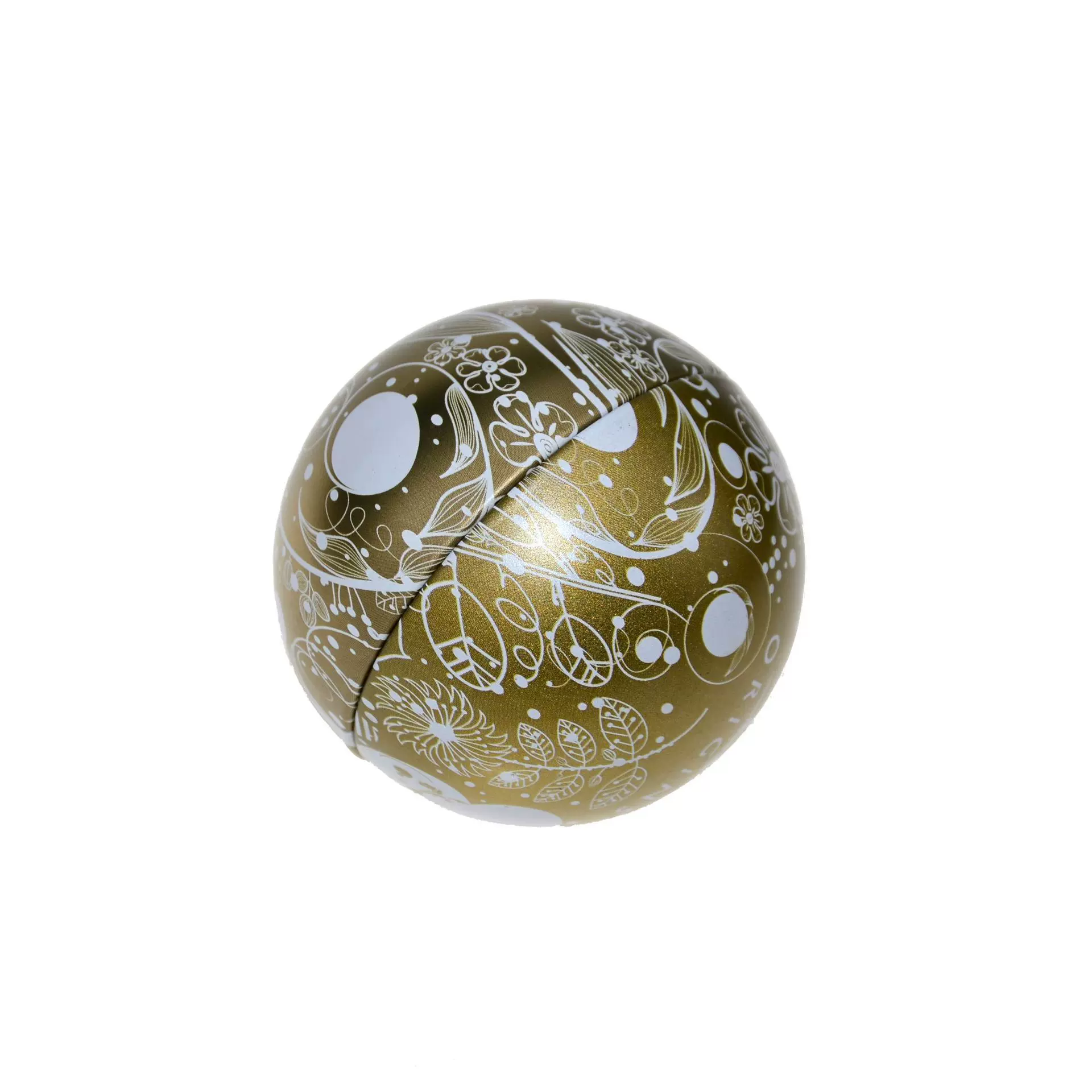 圣诞节球形喜糖伴手礼品球铁罐蜡烛球罐定制金属罐铁盒包装罐