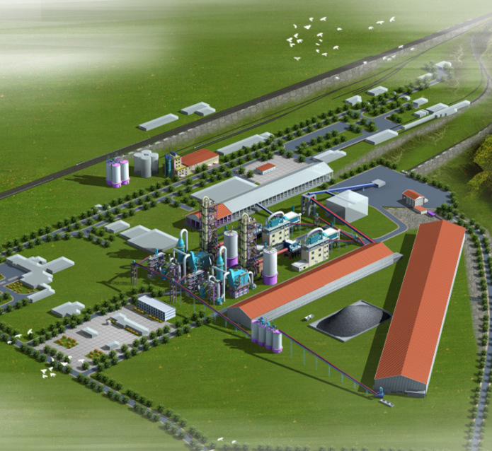 高效节能回转窑水泥生产线