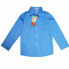 童裝2020新款春秋男童長袖襯衫兒童校服百搭中小學生打底棉白襯衣