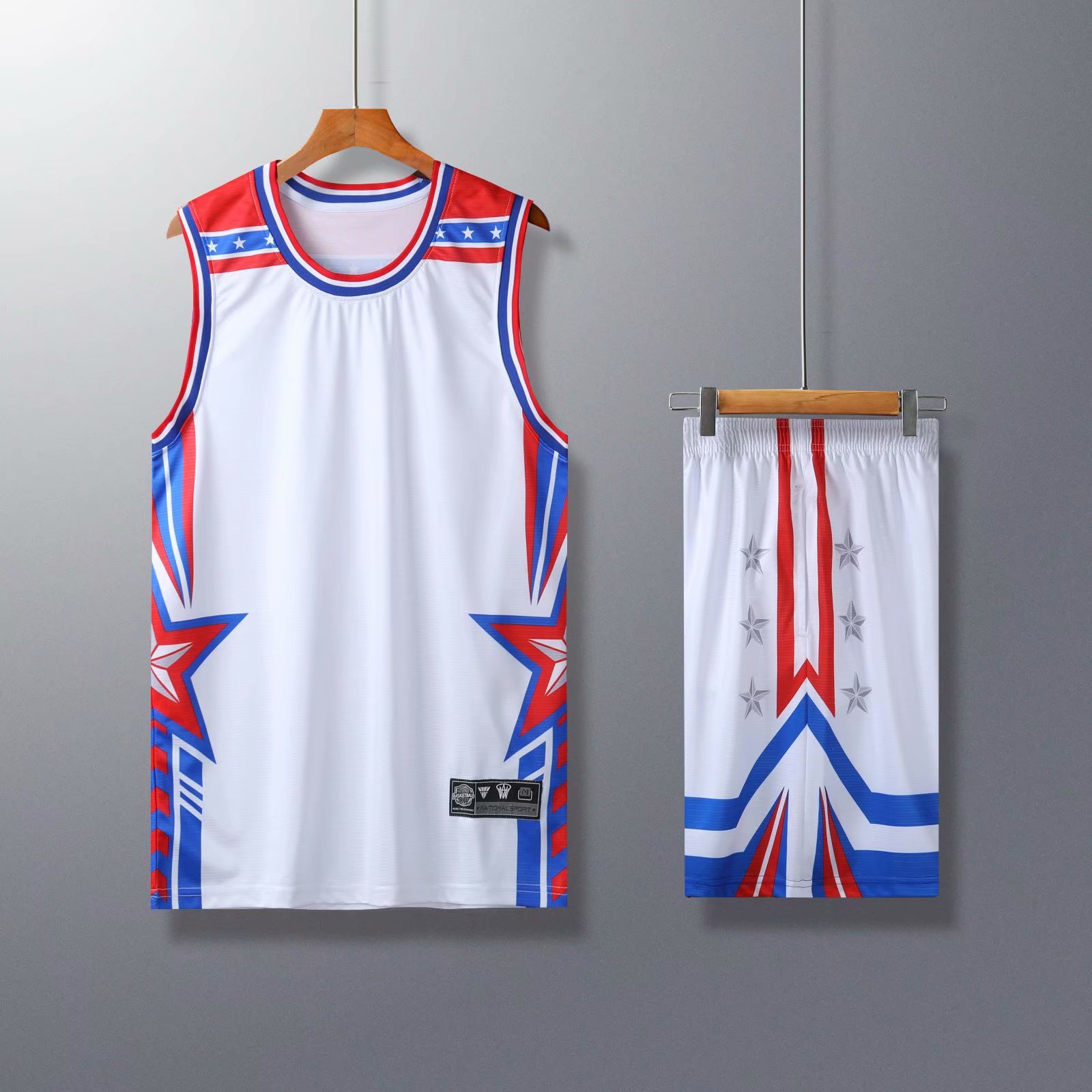 new pattern Quick drying ventilation Basketball clothes Short sleeved Jersey customized India No. Printing suit male Athletic Wear wholesale Group purchase