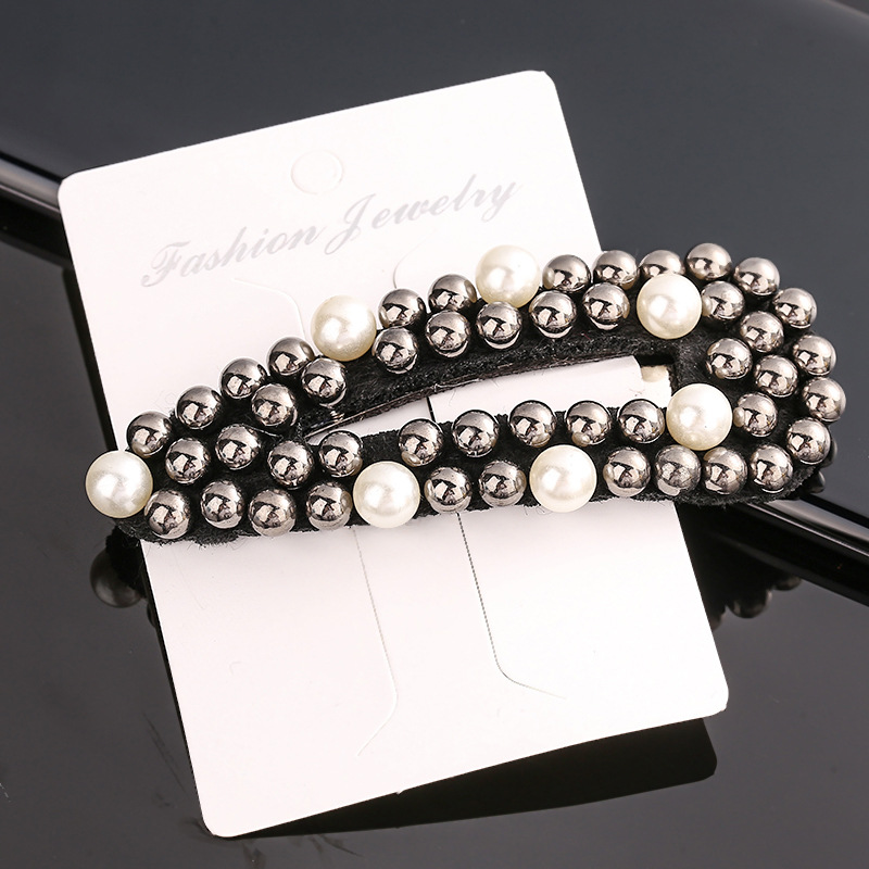 Fashion Water Droplets Imitation Pearl Inlay Pearl Hair Clip 1 Piece display picture 2