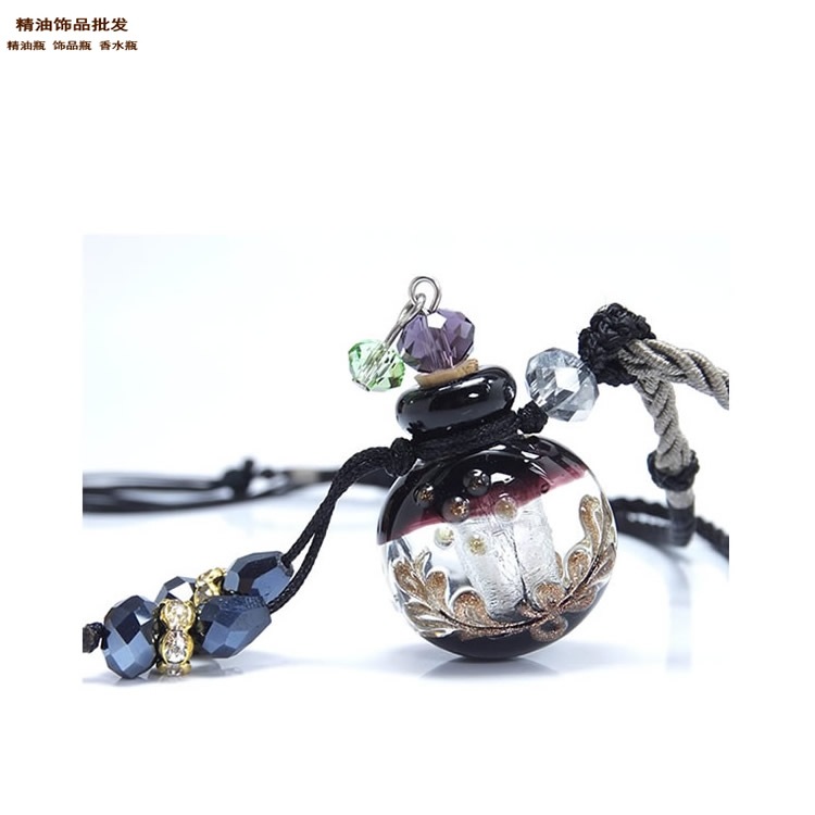 中国精油饰品网睿智黑缨诺绳椭圆大巴洛克项链7.jpg